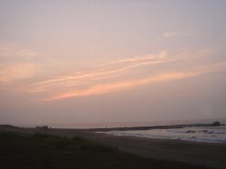 朝の海